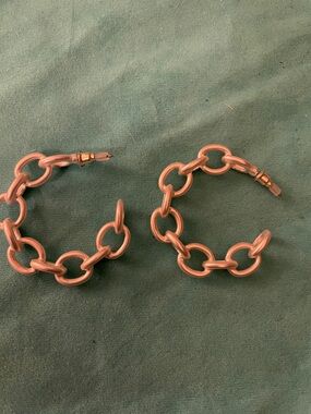 JBloom Silver Link Hoop Earrings - Women Jewelry